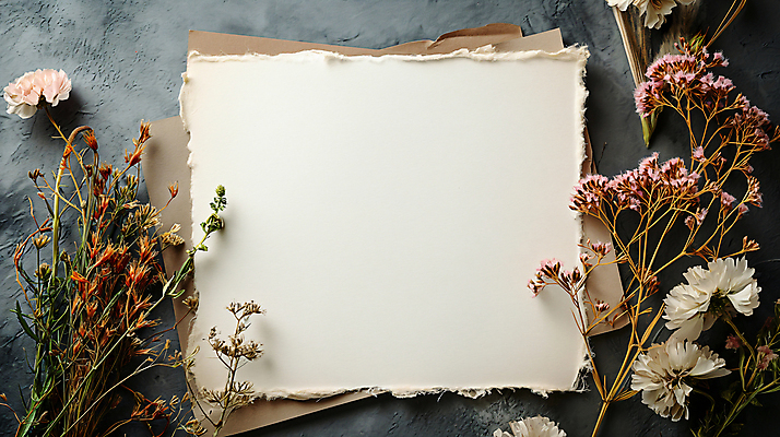 JPG 편집이미지 꽃 종이 사람없음 봄 편지 디지털합성 카피스페이스 편집소스 편집실사 AI포토 AI콘텐츠 카드프레임 식물 계절 프레임 공백 CG 파일형식