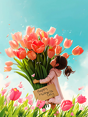 전신 PSD 편집이미지 여자 꽃 행복 어린이 꽃다발 자연 하늘 밝음 선물 한명 웃음 들기 소녀 야외 봄 튤립 어버이날 디지털합성 즐거움 소녀한명만 편집소스 이미지편집 식물 1 계절 기념일 감정 모션 표정 사람 생태계 여자한명만 소녀만 파일형식