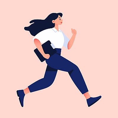 전신 여자 일러스트 비즈니스 건강 한명 성인 달리기 운동 사무원 비즈니스우먼 문서 활기 유산소운동 러닝 성인여자한명만 국내일러스트 AI파일 직업 1 컨셉 모션 사람 직장인 여자한명만 성인여자만 파일형식 벡터