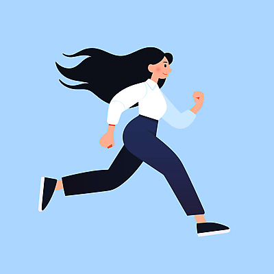 전신 여자 일러스트 건강 한명 성인 캐주얼 달리기 운동 활기 유산소운동 러닝 성인여자한명만 국내일러스트 AI파일 1 옷 컨셉 모션 사람 여자한명만 성인여자만 파일형식 벡터