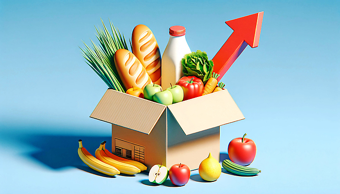 JPG 편집이미지 화살표 빵 피망 바나나 사람없음 경제 쇼핑 장보기 상자 3D 당근 시세 사과 사회이슈 디지털합성 오브젝트 상승 편집소스 편집3D AI컴퓨터그래픽 AI콘텐츠 음식 컨셉 채소 과일 뿌리채소 금융 파일형식