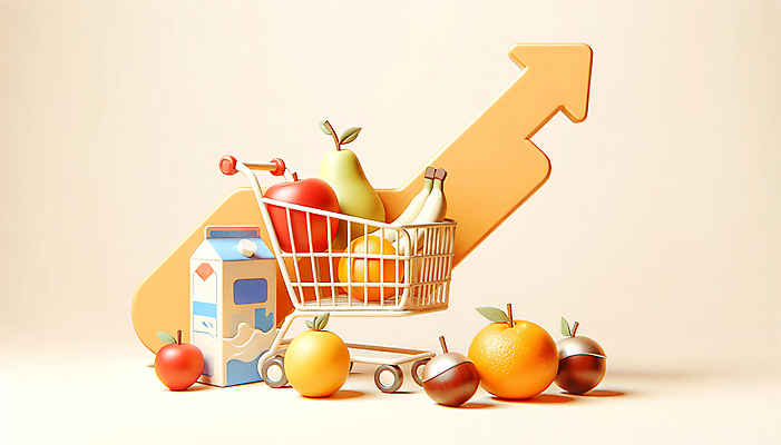 JPG 편집이미지 화살표 오렌지 과일 사람없음 경제 쇼핑 장보기 3D 쇼핑카 우유 시세 사과 사회이슈 디지털합성 오브젝트 상승 편집소스 편집3D AI컴퓨터그래픽 AI콘텐츠 컨셉 유제품 금융 카트 파일형식