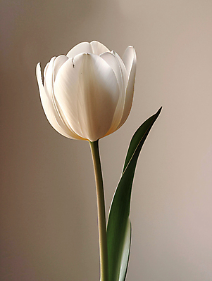 JPG 편집이미지 꽃 한송이 봄꽃 근접촬영 사람없음 튤립 흰색 디지털합성 편집소스 편집실사 AI포토 AI콘텐츠 식물 1 뷰포인트 컬러 봄 CG 송이 파일형식