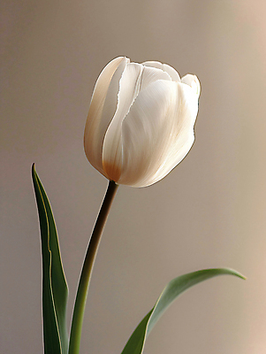 JPG 편집이미지 꽃 한송이 봄꽃 근접촬영 사람없음 튤립 흰색 디지털합성 편집소스 편집실사 AI포토 AI콘텐츠 식물 1 뷰포인트 컬러 봄 CG 송이 파일형식