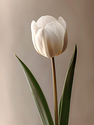 JPG 편집이미지 꽃 한송이 봄꽃 근접촬영 사람없음 튤립 흰색 디지털합성 편집소스 편집실사 AI포토 AI콘텐츠 식물 1 뷰포인트 컬러 봄 CG 송이 파일형식