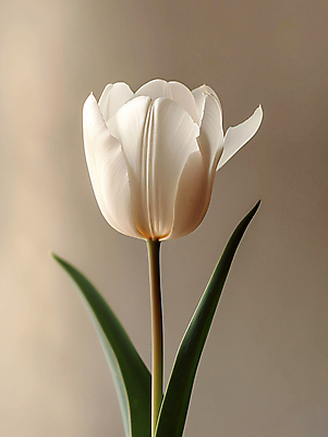 JPG 편집이미지 꽃 한송이 봄꽃 근접촬영 사람없음 튤립 흰색 디지털합성 편집소스 편집실사 AI포토 AI콘텐츠 식물 1 뷰포인트 컬러 봄 CG 송이 파일형식