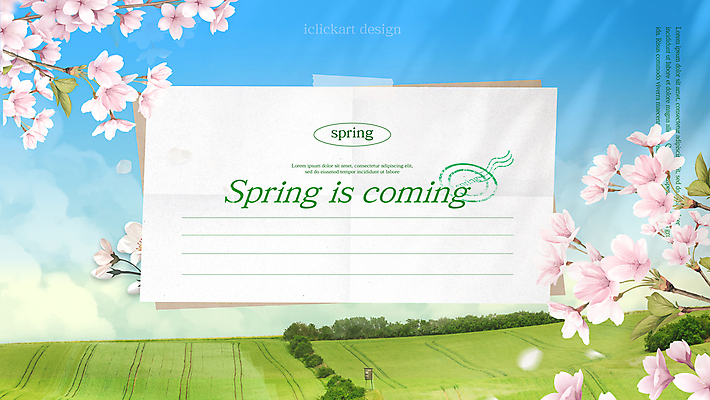 PSD 구름 템플릿 편집 디자인 꽃 종이 나비 하늘 초원 타이포그라피 사람없음 봄 벚꽃 메시지 편지 화사함 이미지템플릿 카드프레임 자연요소 식물 문자 계절 곤충 컨셉 프레임 파일형식