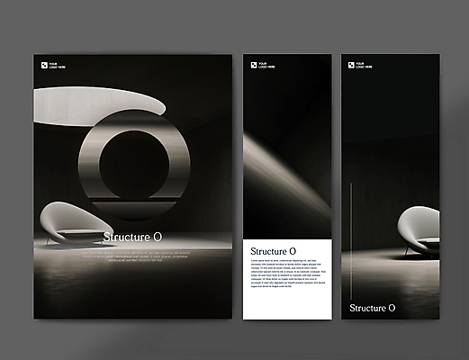 템플릿 건축물 배너 배너템플릿 건축 세로배너 의자 추상 사람없음 인테리어 검은색 심플 배너세트 이미지템플릿 AI파일 디자인 컬러 가구 무늬 세로 세트 파일형식 벡터