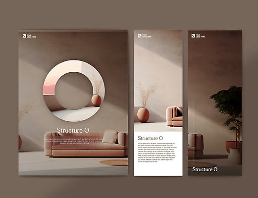템플릿 건축물 배너 배너템플릿 건축 세로배너 화분 추상 사람없음 인테리어 소파 갈색 심플 배너세트 이미지템플릿 AI파일 디자인 컬러 무늬 의자 세로 세트 파일형식 벡터