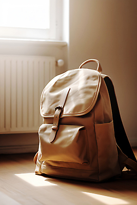 JPG 편집이미지 가방 책가방 사람없음 햇빛 오브젝트 백팩 편집실사 AI포토 AI콘텐츠 잡화 태양 CG 파일형식