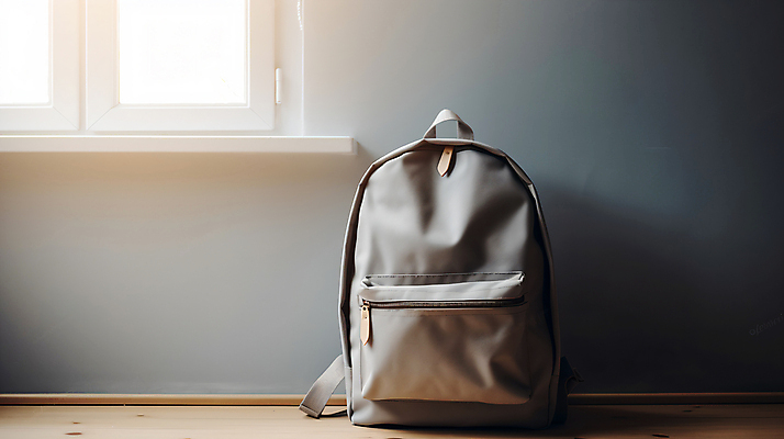 JPG 편집이미지 가방 책가방 사람없음 햇빛 오브젝트 백팩 편집실사 AI포토 AI콘텐츠 잡화 태양 CG 파일형식