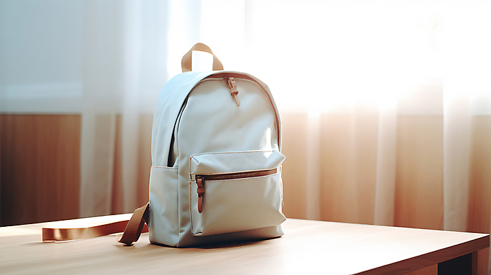 JPG 편집이미지 가방 책가방 사람없음 햇빛 오브젝트 백팩 편집실사 AI포토 AI콘텐츠 잡화 태양 CG 파일형식