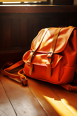 JPG 편집이미지 가방 책가방 사람없음 햇빛 오브젝트 백팩 편집실사 AI포토 AI콘텐츠 잡화 태양 CG 파일형식