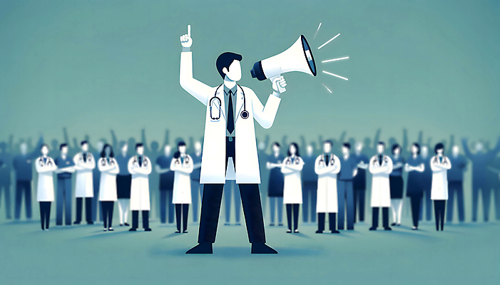 JPG 여자 남자 백그라운드 일러스트 의학 들기 여러명 성인 팔짱 확성기 외침 의료진 의사 사회이슈 디지털합성 시위 집회 파업 성인만 편집소스 국내일러스트 AI일러스트 AI콘텐츠 직업 다수 컨셉 비즈니스 모션 사람 소리 파일형식