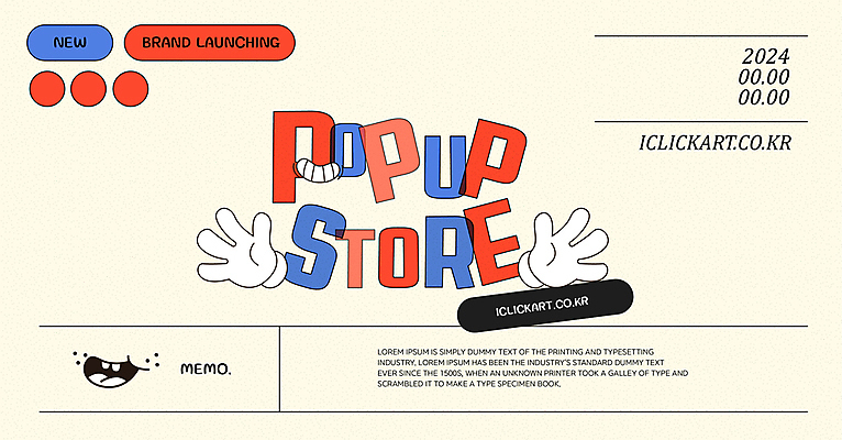 템플릿 손 디자인 안내 팝업 이벤트팝업 사람없음 쇼핑 귀여움 오픈 입 알림 겹침 베이지색 팝업스토어 MZ세대 키치 이미지템플릿 AI파일 컬러 컨셉 신체부위 상점 세대 파일형식 벡터