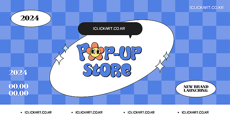 템플릿 디자인 꽃 안내 팝업 이벤트팝업 사람없음 파란색 반짝임 쇼핑 귀여움 눈 오픈 알림 체크무늬 팝업스토어 MZ세대 키치 이미지템플릿 AI파일 자연요소 식물 컬러 컨셉 무늬 모션 날씨 상점 세대 파일형식 벡터