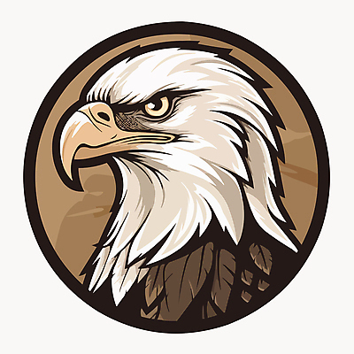 한마리 일러스트 사람없음 테두리 심볼 독수리 맹금류 국내일러스트 AI파일 1 조류 파일형식 벡터