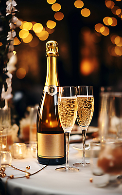 JPG 편집이미지 문화 사람없음 파티 샴페인 샴페인잔 보케 빛망울 유흥 편집실사 AI포토 AI콘텐츠 술잔 주류 이벤트 빛 CG 파일형식