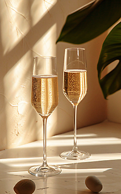 JPG 편집이미지 문화 잎 사람없음 파티 샴페인 샴페인잔 유흥 편집실사 AI포토 AI콘텐츠 식물 술잔 주류 이벤트 CG 파일형식