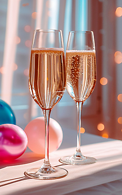 JPG 편집이미지 문화 사람없음 파티 샴페인 샴페인잔 유흥 편집실사 AI포토 AI콘텐츠 술잔 주류 이벤트 CG 파일형식