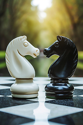 JPG 편집이미지 사람없음 대립 체스말 체스 디지털합성 체스판 편집실사 AI포토 AI콘텐츠 놀이 말_게임 CG 파일형식