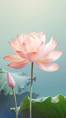 JPG 편집이미지 종교 분홍색 연꽃 사람없음 믿음 편안함 연잎 이미지편집 편집실사 AI컴퓨터그래픽 AI콘텐츠 꽃 감정 컬러 잎 감각 CG 파일형식