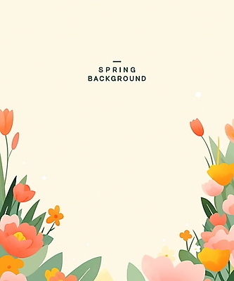 PSD 편집이미지 꽃 포스터 잎 나뭇잎 사람없음 노란색 봄풍경 봄 카피스페이스 봄배경 이미지편집 식물 계절 컬러 백그라운드 풍경 공백 파일형식