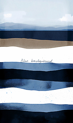 PSD 편집이미지 배너 바다 백그라운드 수채화 사람없음 파란색 남색 이미지편집 컬러 파일형식