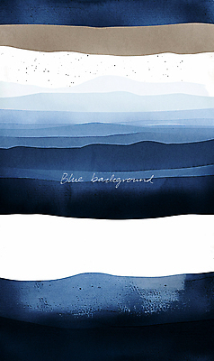 PSD 편집이미지 배너 바다 백그라운드 수채화 사람없음 파란색 남색 이미지편집 컬러 파일형식