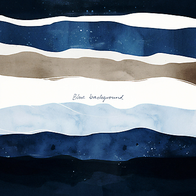PSD 편집이미지 배너 바다 백그라운드 수채화 사람없음 파란색 남색 이미지편집 컬러 파일형식