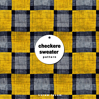 PSD 편집이미지 디자인 백그라운드 무늬 패턴 사람없음 노란색 검은색 직물 스웨터 니트 체크무늬 이미지편집 컬러 상의 파일형식