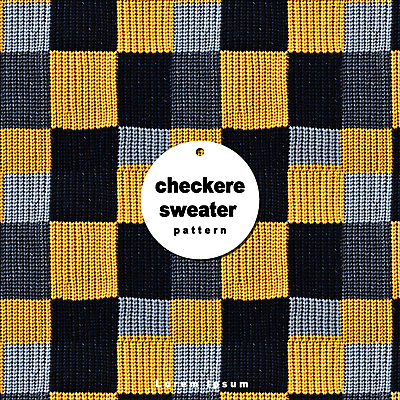 PSD 편집이미지 디자인 백그라운드 무늬 패턴 사람없음 노란색 검은색 직물 스웨터 니트 체크무늬 이미지편집 컬러 상의 파일형식