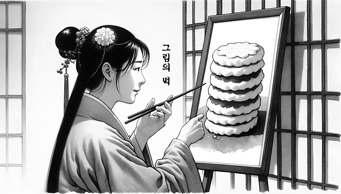 PSD 응시 여자 백그라운드 일러스트 젓가락 수묵화 한명 들기 성인 먹 디지털합성 그림 속담 성인여자한명만 국내일러스트 문자 1 시선 모션 서예 수저 미술 사람 여자한명만 성인여자만 파일형식