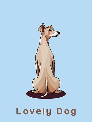 PSD 편집이미지 한마리 사람없음 뒷모습 귀여움 회색 뒤돌아보기 개 강아지 그레이하운드 이미지편집 1 뷰포인트 컬러 컨셉 포유류 모션 반려동물 하운드 파일형식