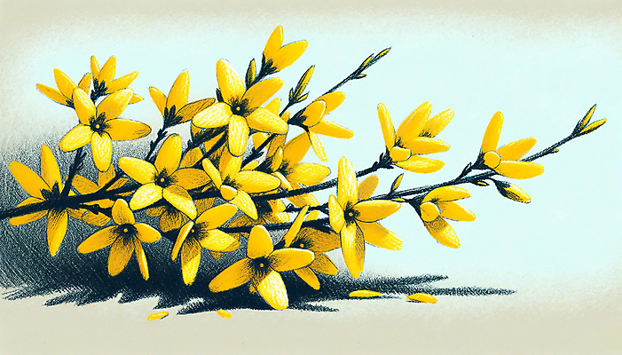 JPG 꽃 백그라운드 일러스트 사람없음 노란색 봄 분위기 파스텔 국내일러스트 AI일러스트 AI콘텐츠 식물 계절 컬러 컨셉 학용품 파일형식