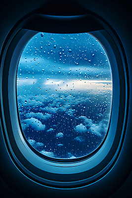 JPG 구름 편집이미지 창문 하늘 비행기 사람없음 비 우아함 빗방울 먹구름 비행기내부 편집실사 AI포토 AI콘텐츠 자연요소 컨셉 항공교통 날씨 대중교통 내부 비_날씨 CG 파일형식 구름_자연