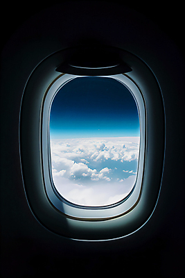 JPG 구름 편집이미지 창문 하늘 비행기 사람없음 우아함 비행기내부 편집실사 AI포토 AI콘텐츠 자연요소 컨셉 항공교통 대중교통 내부 CG 파일형식