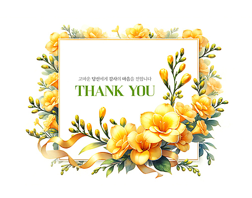 PSD 템플릿 배너 꽃 꽃다발 프레임 이벤트 사람없음 노란색 화려 감사 카피스페이스 이미지템플릿 식물 감정 컬러 컨셉 공백 파일형식