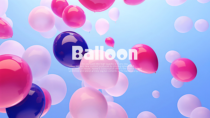 PSD 편집이미지 하늘 타이포그라피 사람없음 화려 풍선 카피스페이스 이미지편집 문자 컨셉 공백 파일형식