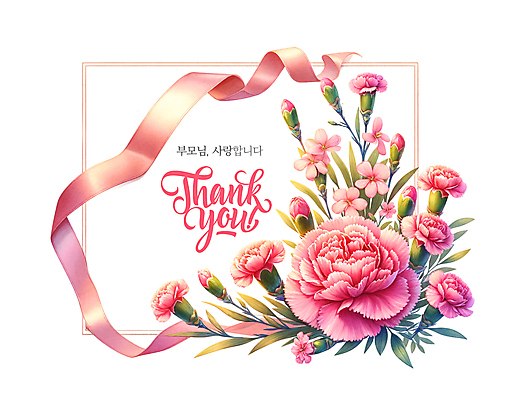 PSD 템플릿 배너 꽃 분홍색 프레임 사랑 사람없음 어버이날 카네이션 감사 이미지템플릿 식물 기념일 감정 컬러 파일형식