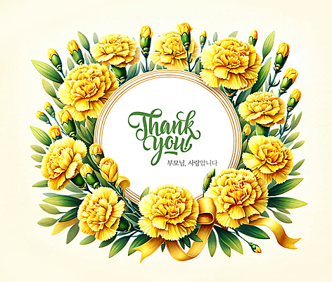 PSD 템플릿 배너 꽃 프레임 사랑 사람없음 노란색 어버이날 카네이션 감사 이미지템플릿 식물 기념일 감정 컬러 파일형식