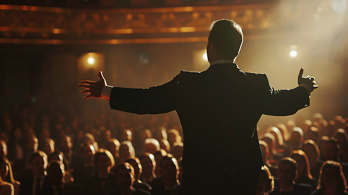 JPG 편집이미지 남자 음악 연주 팔벌리기 한명 상반신 성인 공연 무대 군중 지휘자 성인남자한명만 편집실사 AI인물포토 AI콘텐츠 1 모션 문화예술 사람 이벤트 음악가 CG 남자한명만 성인남자만 파일형식 AI포토