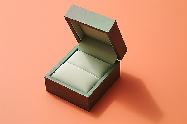 JPG 편집이미지 사람없음 초록색 상자 우아함 디지털합성 보관함 보석함 목업 편집실사 AI포토 AI콘텐츠 컬러 컨셉 CG 파일형식