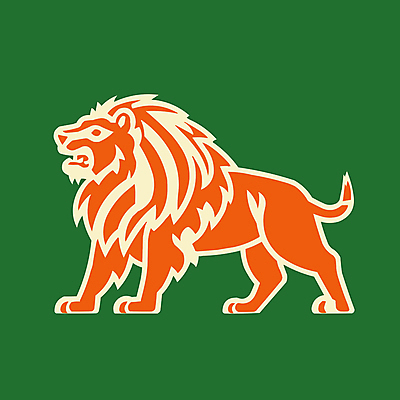 일러스트 사람없음 노란색 주황색 사자 심볼 국내일러스트 AI파일 컬러 포유류 파일형식 벡터