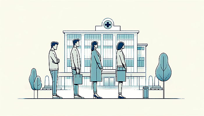 JPG 전신 여자 남자 일러스트 의학 병원 여러명 성인 진료 대기 기다림 사회이슈 줄서기 성인만 국내일러스트 AI일러스트 AI콘텐츠 다수 컨셉 모션 사람 파일형식