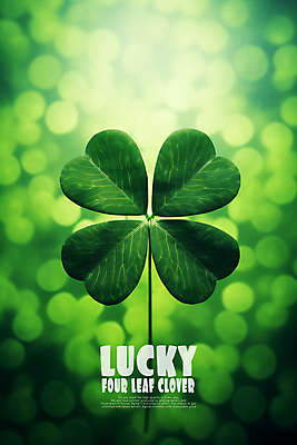 PSD 편집이미지 사람없음 초록색 행운 네잎클로버 카피스페이스 이미지편집 식물 컬러 컨셉 공백 클로버 파일형식