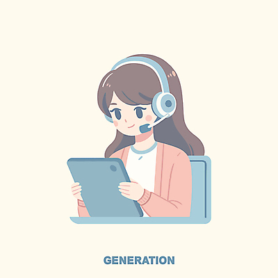 캐릭터 여자 일러스트 한명 들기 성인 태블릿 디지털 헤드셋 집중 언론 성인여자한명만 노마드족 국내일러스트 일러캐릭터 AI파일 시청하다 1 라이프스타일 음향기기 컨셉 모션 사람 전자제품 스마트기기 헤드폰 신조어 여자한명만 성인여자만 파일형식 벡터