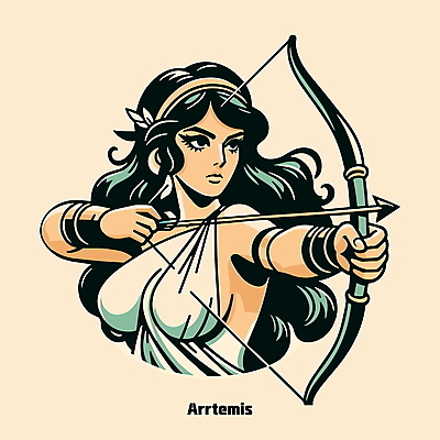 여자 일러스트 화살 한명 들기 성인 신 활 신화 그리스로마신화 아르테미스 여신 성인여자한명만 국내일러스트 AI파일 1 종교 모션 사람 신_종교 여자한명만 성인여자만 파일형식 벡터