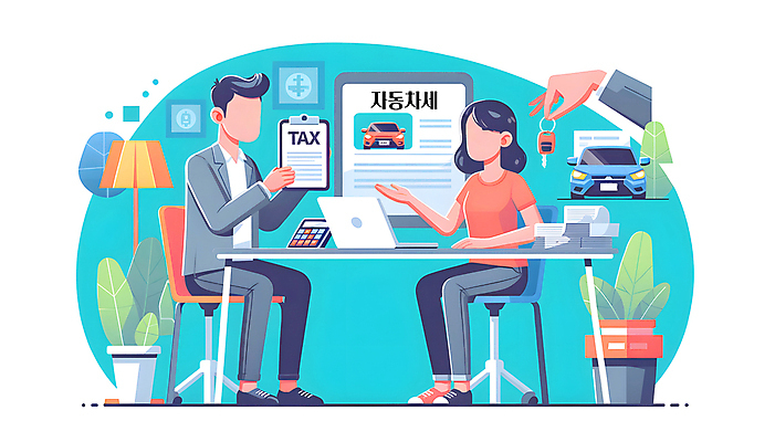 JPG 손 여자 남자 백그라운드 의자 일러스트 자동차 들기 앉기 성인 두명 신체부위 노트북 책상 디지털합성 법 자동차열쇠 서류판 세금 성인만 편집소스 승용차개별소비세 국내일러스트 AI일러스트 AI콘텐츠 육상교통 가구 모션 열쇠 사람 전자제품 사무용품 파일형식