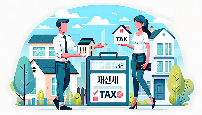 JPG 여자 남자 백그라운드 일러스트 주택 들기 성인 두명 건물 핸드백 재산 디지털합성 법 건축모형 세금 성인만 편집소스 국내일러스트 AI일러스트 AI콘텐츠 건축물 가방 모션 사람 금융 모형 파일형식